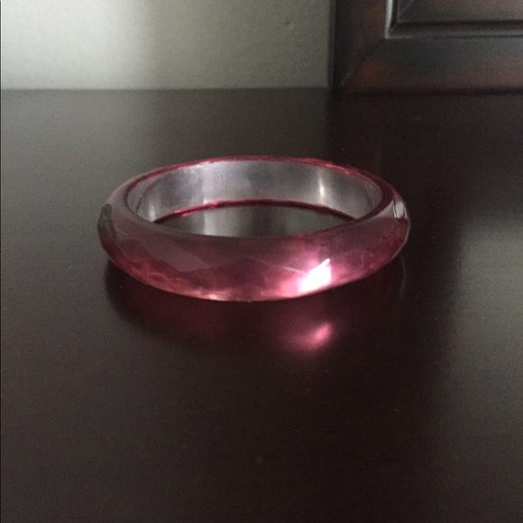 Pink Acrylic Bangle - Picture 5 of 9